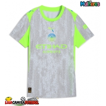 Camisa de Futebol Manchester City Oscar Bobb #52 Equipamento Alternativo Mulheres 2025-26 Manga Curta